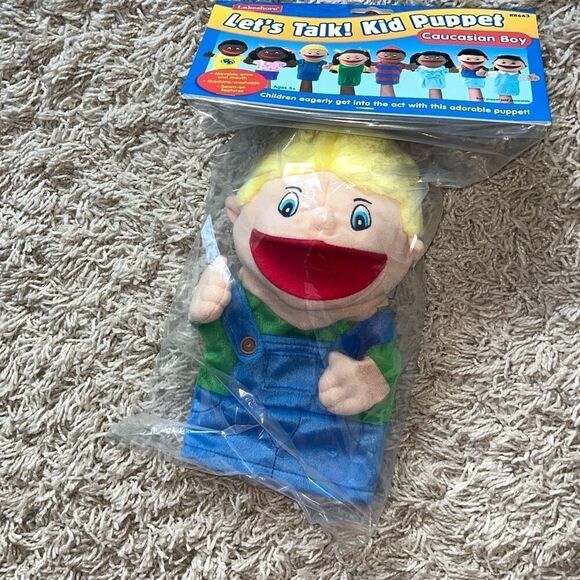 New Lakeshore Let's Talk Kid Hand Puppet Classroom Learning Lot of 6 - Picture 7 of 9